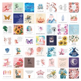 A ART·ZONE Affirmation Cards for Women, 50 Positive Motivational Cards, Positive Affirmation Cards, Encouragement, Inspirational Quotes, Gift Cards