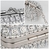 LABANCA Rhinestone Lipstick Case With Mirror Mini Lipstick Crossbody Bag