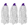 HV - Set of 3 Cotton Mop Heads with Plastic