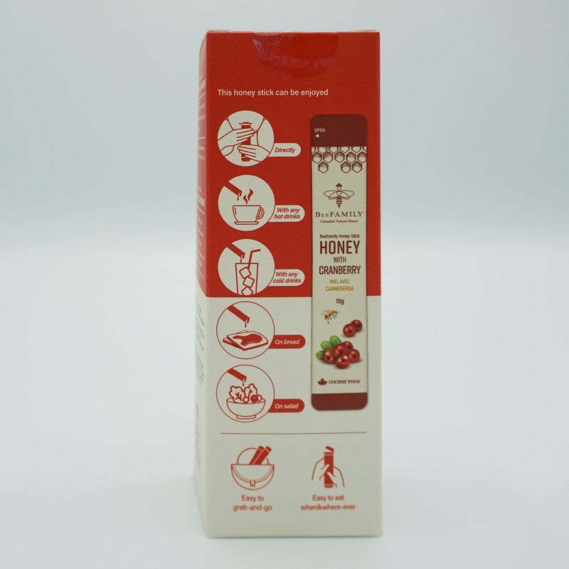 BeeFamily - Cranberry Honey Stick 100g