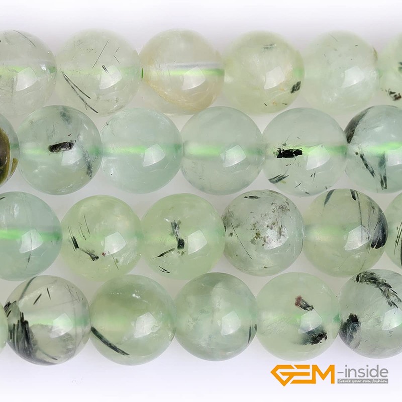 GEM-inside Prehnite Gemstone Loose Beads Natural Energy Healing Power Beads