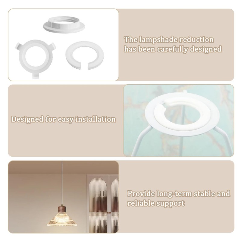 Lampshade Reducer Ring 16 Pcs, Lampshade Adapter Ring E27 to