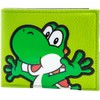 Mario Yoshi Dinosaur Textured Patch Wallet Bi-Fold Coin Pocket &