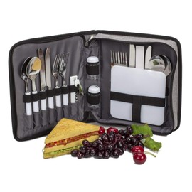 Jumbl 4 Person Travel Picnic and Outdoor Wallet - 18 Pieces