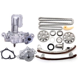 cciyu new Oil Pump Water Pump Timing Chain Compatible with 2002-2009 for Toyota Camry, 2006-2007 for Toyota Highlander