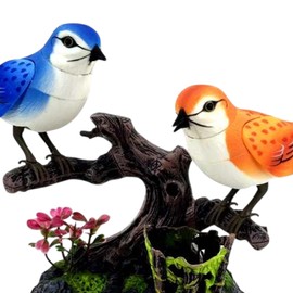 Perfeclan Talking Jay Home Office Desk Decoration Realistic Kids Toy Desk Accessory, Talking Sound Control Toy Electronic Pet for Gift, 513B