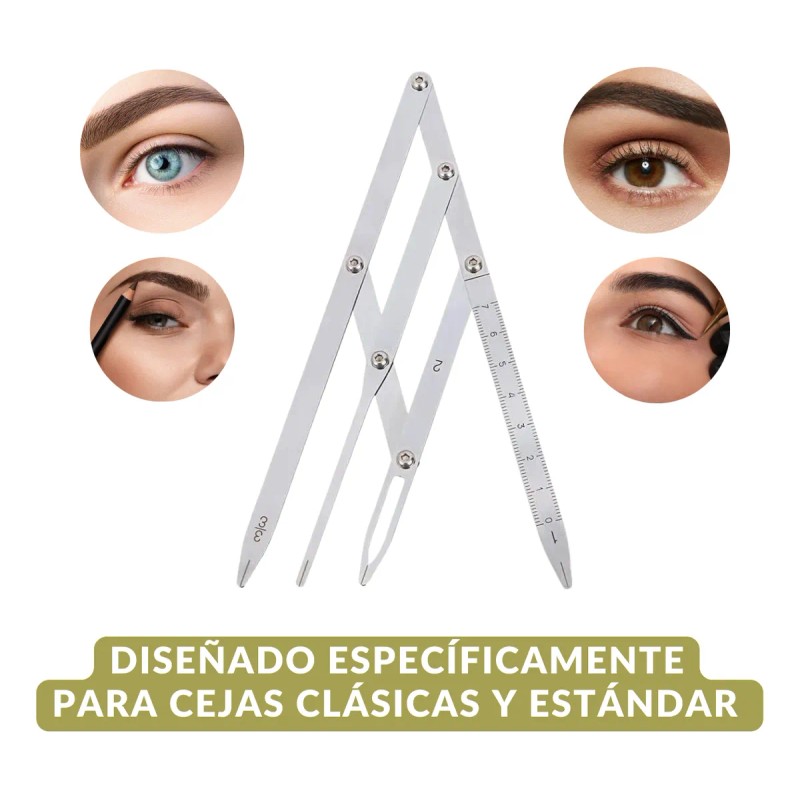 Compas Aureo Regla Divisora Microblading Diseño Cejas