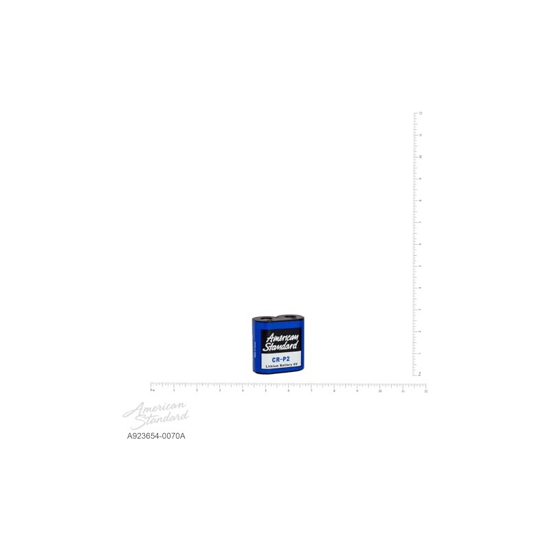 American Standard A923654-0070A Selectronic Battery 6 VCR-P2, Black