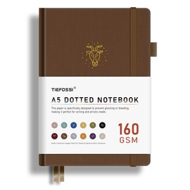 TIEFOSSI Bullet Dotted Journal, 160gsm Leak Proof Thick Paper, Constellation Dot Notebook, Capricorn Journal for Women, 256 Numbered Dot Grid Pages
