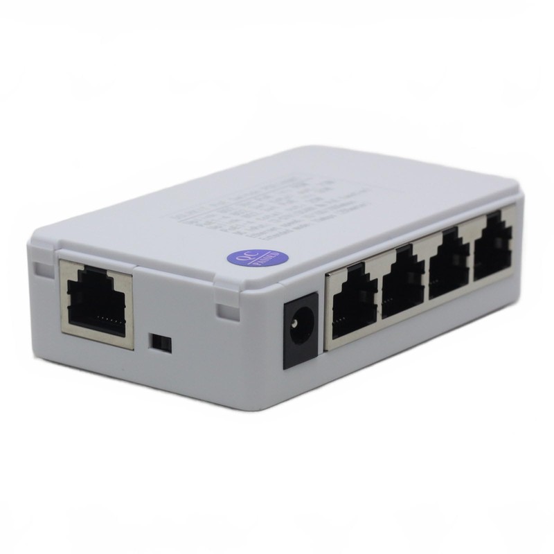 DSLRKIT PoE++ 90watt 5-Port (1 PoE In - 4 PoE