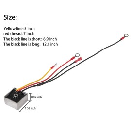 10L0L Voltage Regulator Rectifier for Club Car DS & Carryall 1992-up Gas Golf Cart, Replace OEM 1015777 102711201 102710101