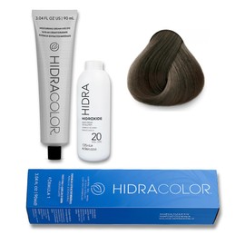 Hidracolor Kit de Coloración Permanente, Rubio Cenizo Intenso 7.11, Tinte 90 ml + Revelador 135 ml, Fórmula con Aloe Vera y Extractos Minerales