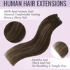 fshine Balayage Weft Hair Extensions Sew in Human Hair 20