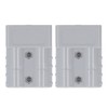 2 Set Battery Quick Connector Kit PC Shell Silver Plated