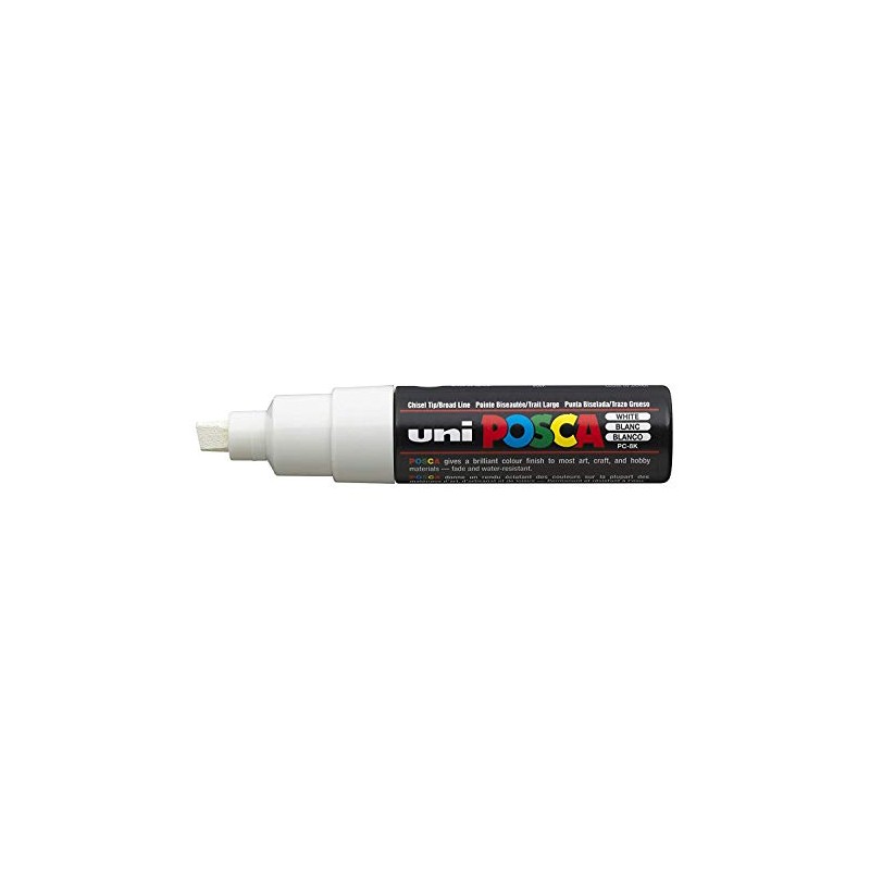UNI-BALL POSCA MARKER PEN PC-8K WHITE - SINGLE PEN