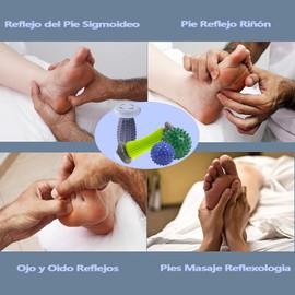 Kit de Masaje para Pies, 4 Piezas con Rodillo y Pelotas para Fascitis Plantar, Masajeador Terapéutico para Pies, Espalda, Hombros, Brazos, Piernas, Alivio Muscular