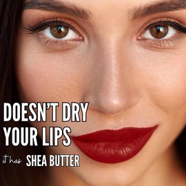 Mynena Red Liquid Matte Lipstick Long-Lasting Waterproof | Lightweight Comfortable Non-Drying | High Pigment Intense Color Lip Stain | Paraben-Free Talc-Free Vegan & Cruelty-Free | Elle