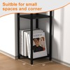 GHIMIGN 10" Wide Square Drink Table with Adjustable Feet -