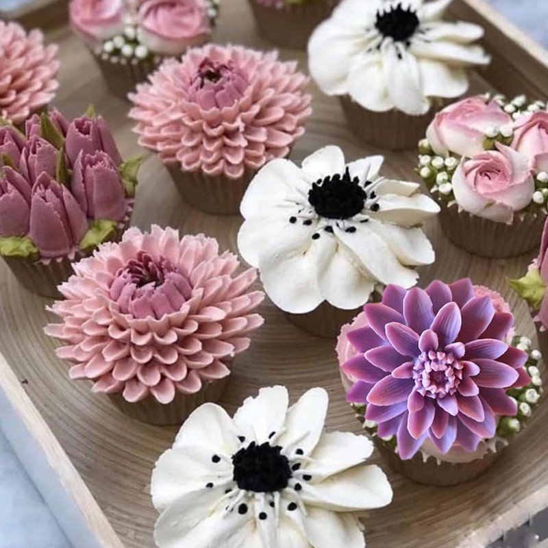 MINFEIDMS Flower Silicone Molds Daisy Flower Fondant Silicone Molds For