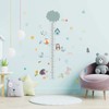 SUPERDANT Cartoon Animals Height Growth Chart Wall Sticker Big Tree