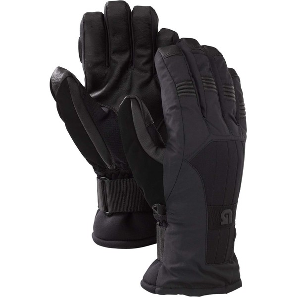BURTON Mens Support Glove, True Black, Large