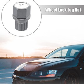 X AUTOHAUX Car Wheel Lock Wheel Nut Socket Carbon Rich Steel Wheel Lock Nuts Screw Base 60/15PT