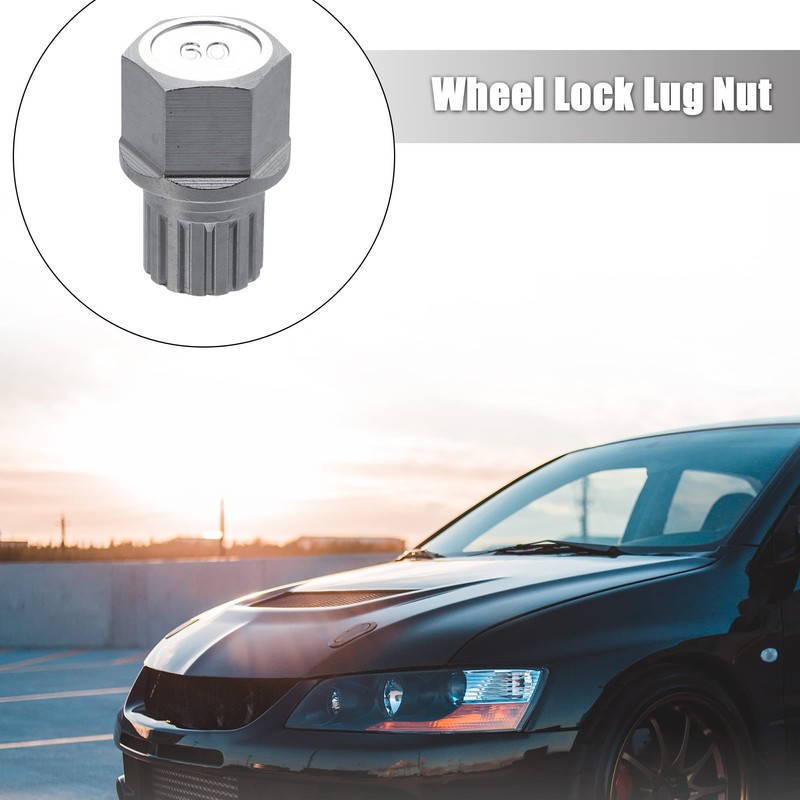 X AUTOHAUX Car Wheel Lock Wheel Nut Socket Carbon Rich