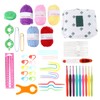 12 Pcs Crochet Needle Set Aluminum Oxide Weaving Sewing Knitting