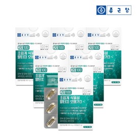 Chong Kun Dang 20100 Microalgae Supercritical Plant-Based Algae Omega-3 30 Capsules, 6 Boxes (6 Month Supply) / 종근당 20100 미세조류 초임계 식물성 알티지 오메가3 30캡슐 6박스(6개월분)