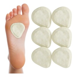Metatarsal Felt Foot Pad Skived Cut - 6 Pairs - 1/4 Thick