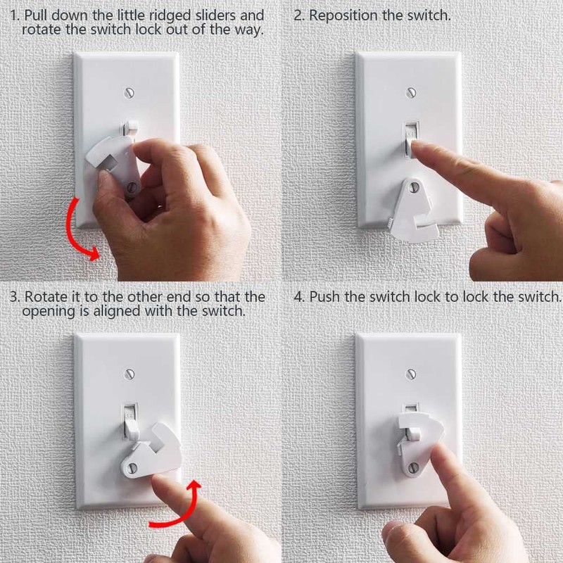 Toggle Light Switch Guard, ILIVABLE Child Proof Switch Plate Cover