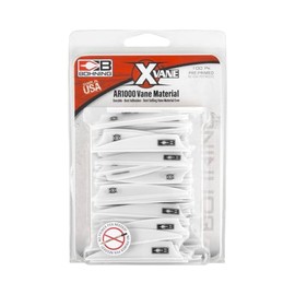 Bohning X Vane, 2.25" Hunting, 3D, Target Vane, White, 100pk