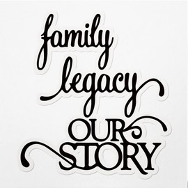 Decal Stickers of Family Legacy Our Story Premium Indoor (No Waterproof) Vinyl Decal Stickers for Laptop Phone Accessory Helmet Car Window Mug Tuber Cup Door Wall Decoration ANDVER3773051BL