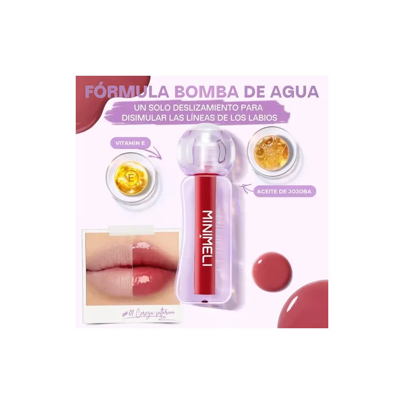 Minimeli Brillo Labiales Gloss Hidratante Larga Duración