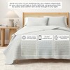 Full/Queen Size Light Grey 100% Cotton Honeycomb Waffle Quilt and
