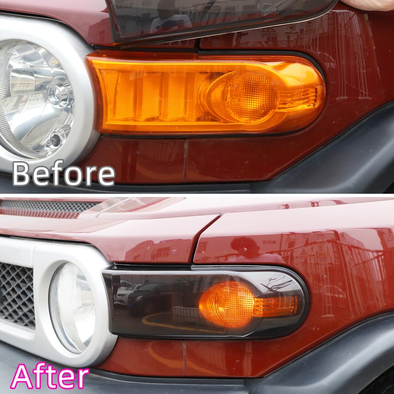 e-power-auto-Trim Smoked Black Front Signal Light Lamp Cover Trim For