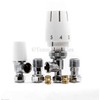 ERES Thermostatic Radiator Valve 8MM 10MM LOCKSHIELD TRV Angled Pack