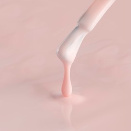 kodi professional Nail Polish Rubber Base Gel 7ml. (0.24 Fl Oz) HARMONY, OPAL, PASTEL, NATURAL, FRENCH LED/UV Coat Soak Off Original (8ml, Pastel03)