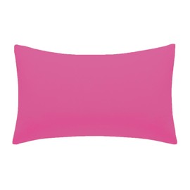 AmigoZone New 2 x Pillow Cases Housewife Plain Cover Polycotton Bedroom Luxury Pair Pack (Fuscia)