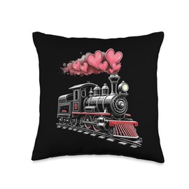 69 LML Steam Locomotive Throw Pillow