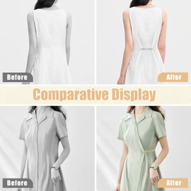 Frutain 2 Pcs Waist Cincher & Shirt Clip Retro Dress Cinch Clips for Shawl,Cardigan,Sweater,Clothes & Pant Tightener Clip (Hollow Out)