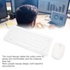 2.4G Wireless Keyboard Mouse Combo 78 Key Retro Round Keycap