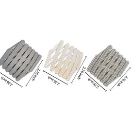 OTGui 3Pcs+1 Retractable Pocket Headband, No Slip Foldable Hairband with Teeth, Fashion Portable Adjustable Hair Hoop with 1 Plastic Storage Bag for Washing Makeup Travel Outdoor-2Gray1White1Organizer