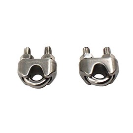 M16 Pack of 2 Stainless Steel Cable Clamp Wire Rope Clamp