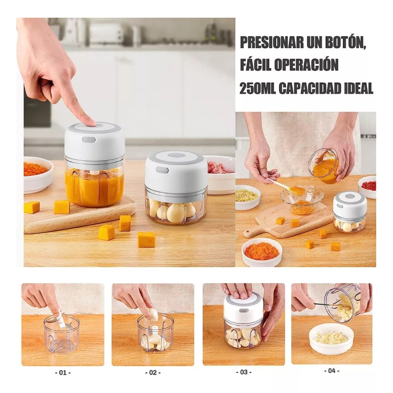 Baixi Batidora Recargable Usb Mezclador De Alimentos Para Bebés