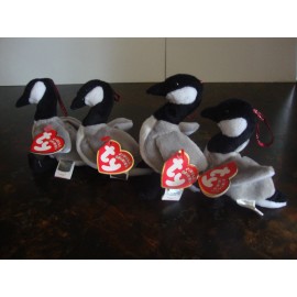 Ty Jingle Beanies---Loosy---Lot Of 4---2001---With Hang Tags