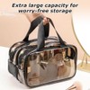 Large Clear PVC Cosmetic Bag, Multi-Functional Makeup Pouch, Travel Toiletry