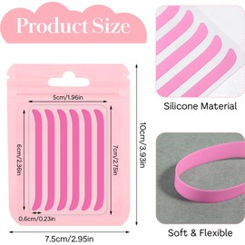 24 Stück Wimpernlift Band Kit Silikon Perm Band Lash Lifting Tool Wimpernlift Pads Verhindert das Abprallen der Wimpern Wimpernlifting Pads Stäbe für Wimpern Lifting