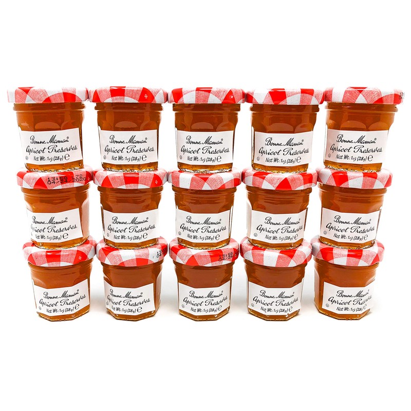 Bonne Maman Apricot Preserve Mini Jars - 1 oz x