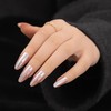 Fafaerr Pearl Pink Press on Nails Almond – Medium Fake